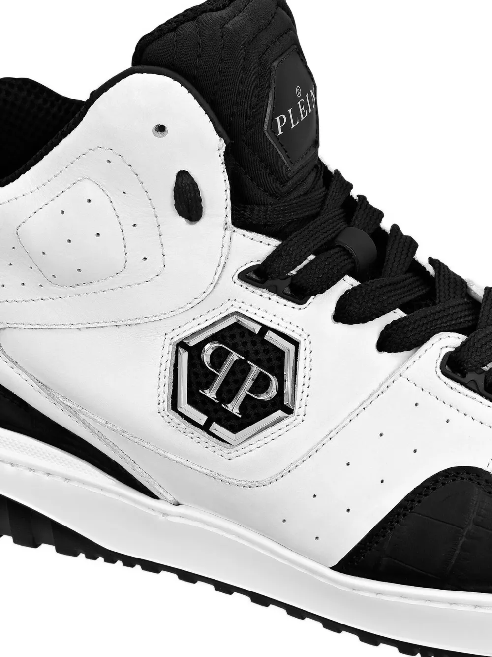Philipp Plein croco-effect sneakers Wit
