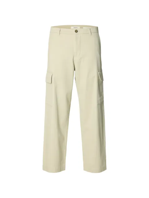 SELECTED pantalones cargo con bolsillos y solapa