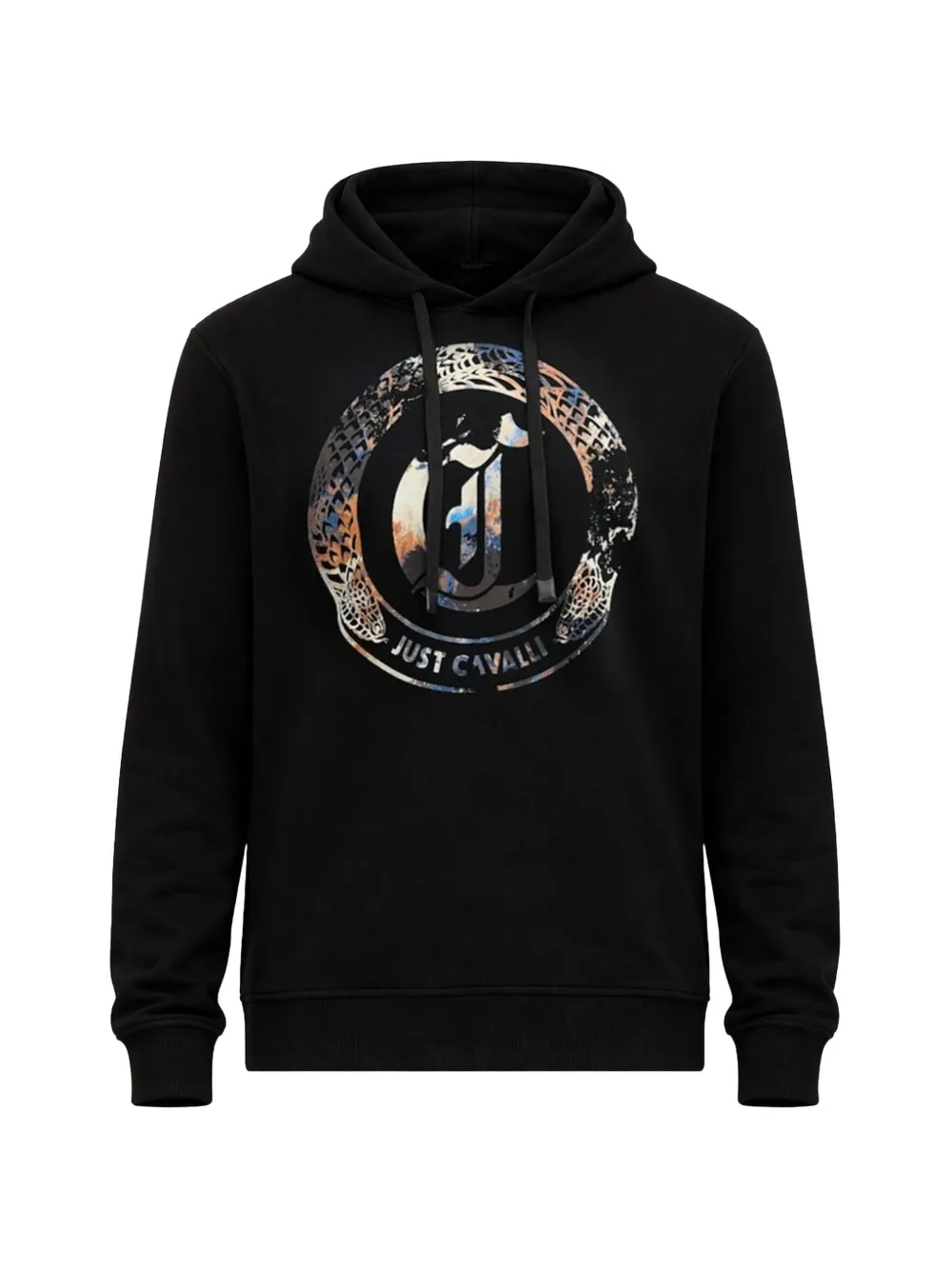 Just Cavalli graphic hoodie - Nero