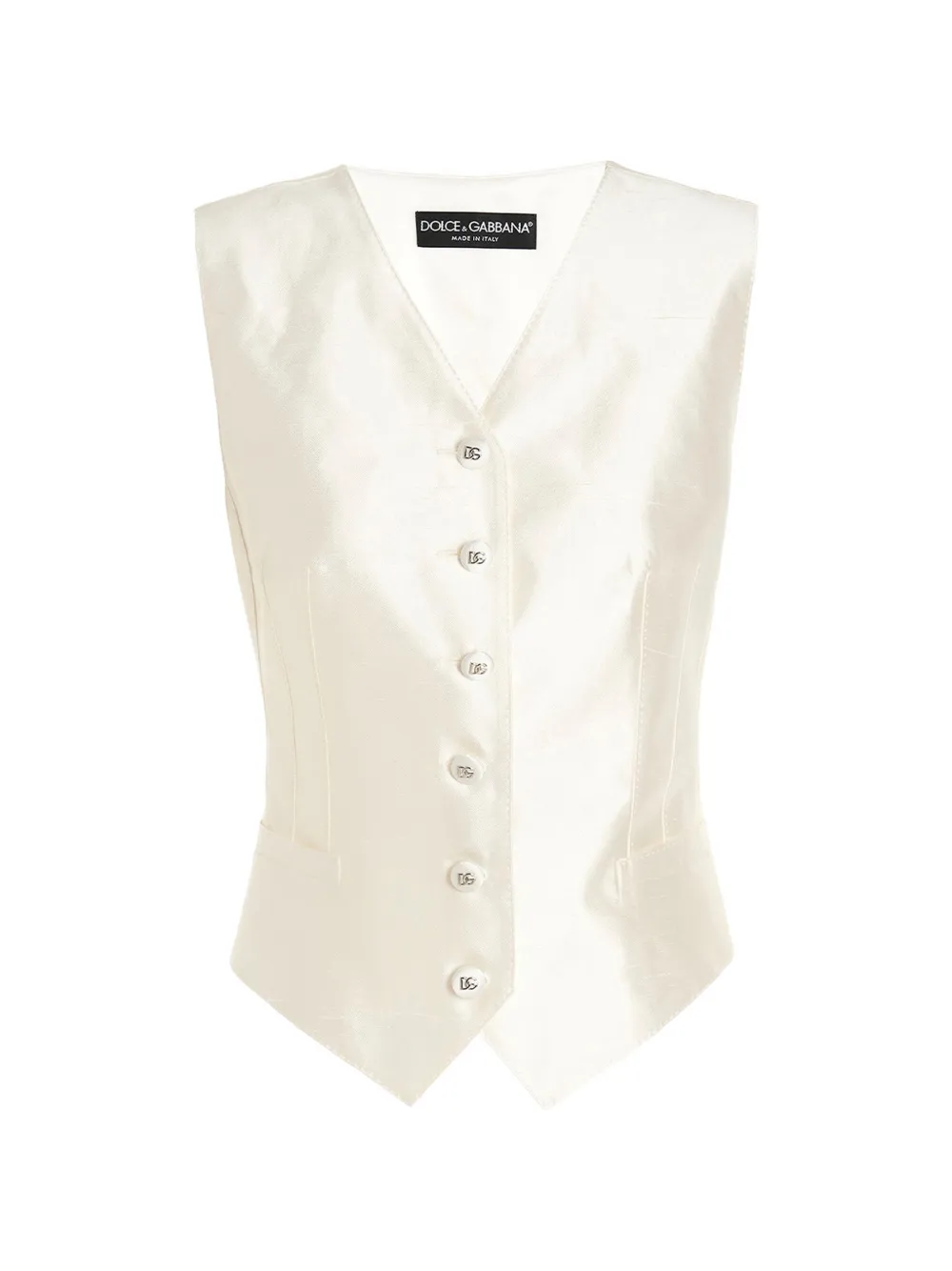 Dolce & Gabbana button vest - Bianco