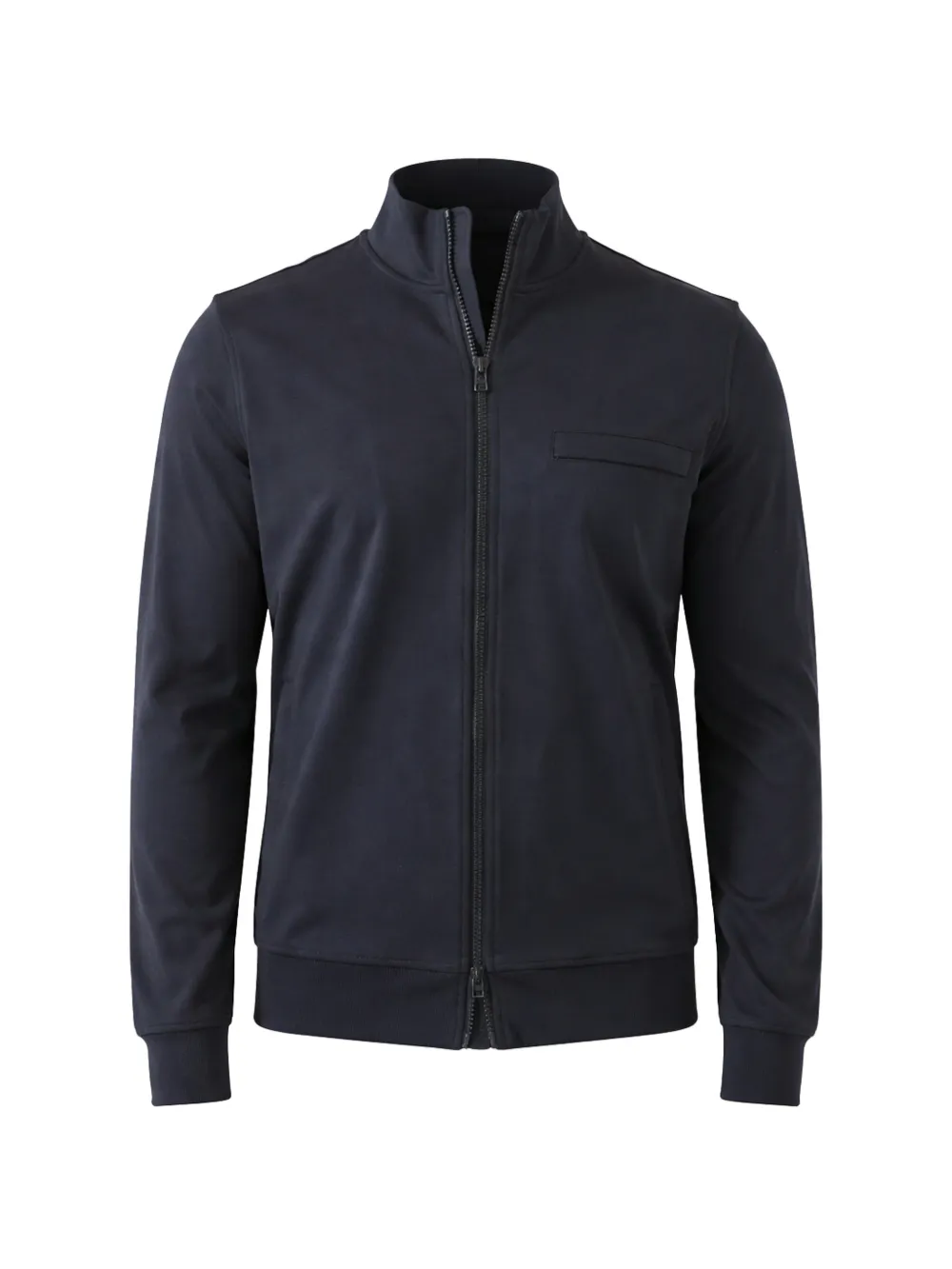 PATRICK ASSARAF zip-fastening sweatshirt - Blu