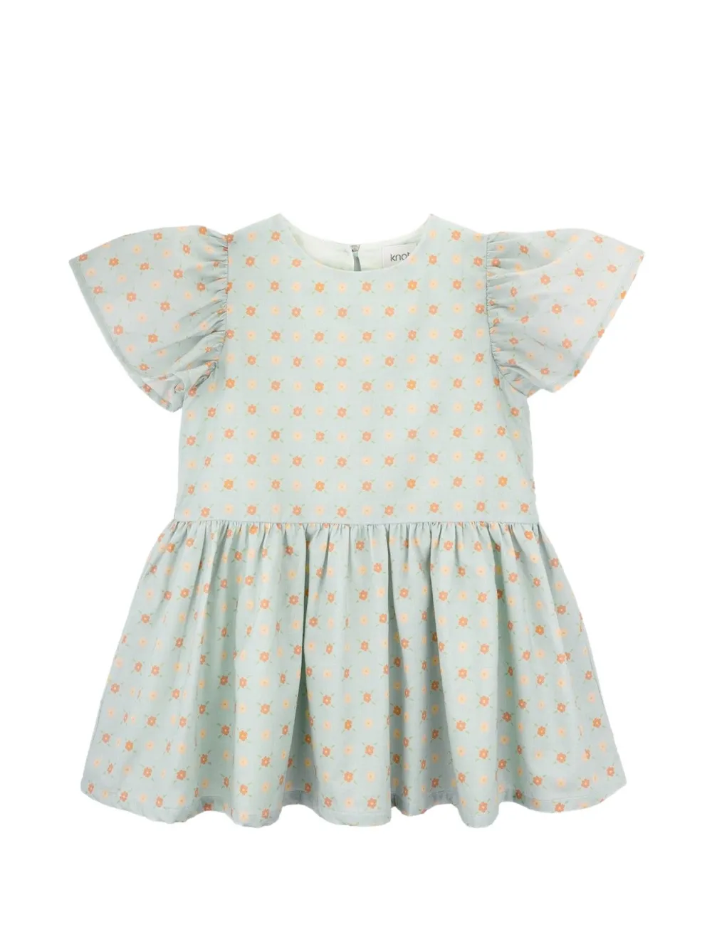 Knot Micaela ruffled floral dress - Verde