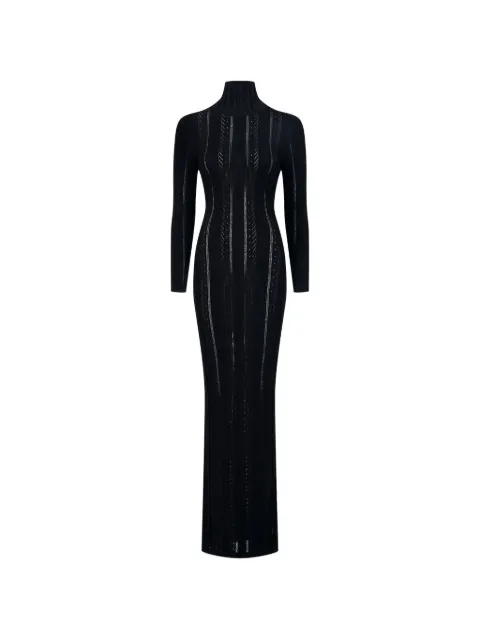 VAILLANT STUDIO Mirages high-neck long-sleeve maxi dress