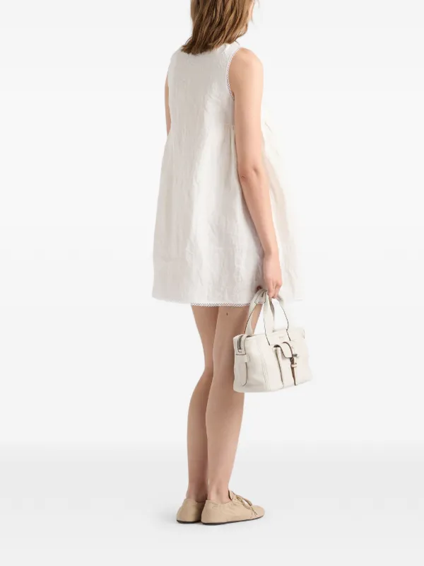 jacquard mini dress Emmie Floral Jacquard A-Line Mini Dress