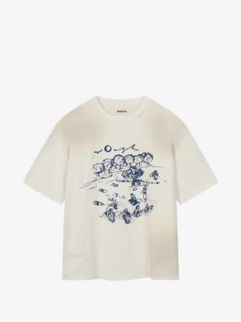 ROUGH. Fieldwork graphic print T-shirt