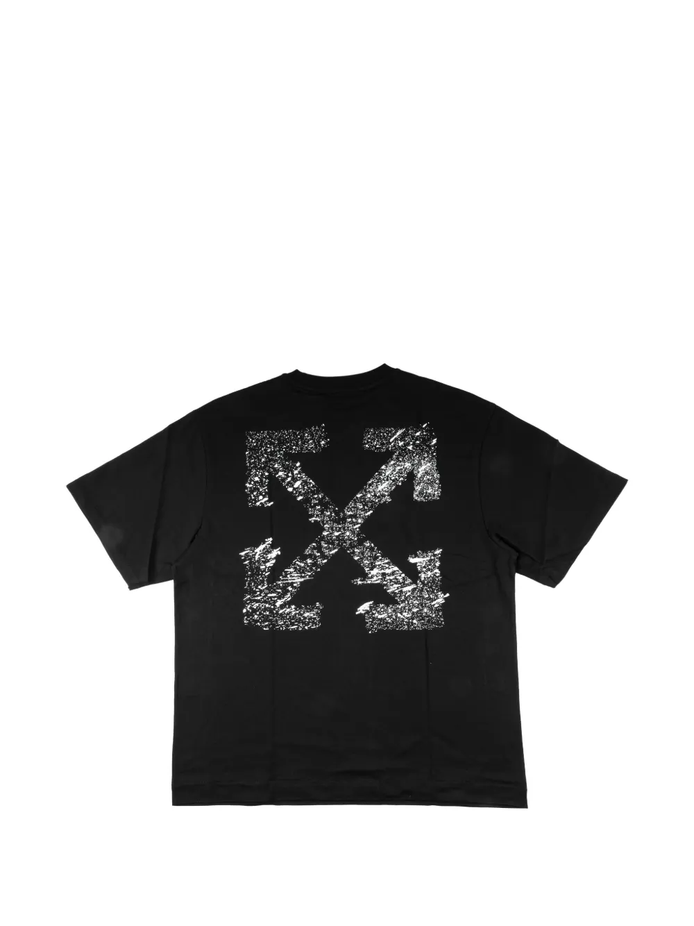 Off-White T-shirt met pijlprint Zwart