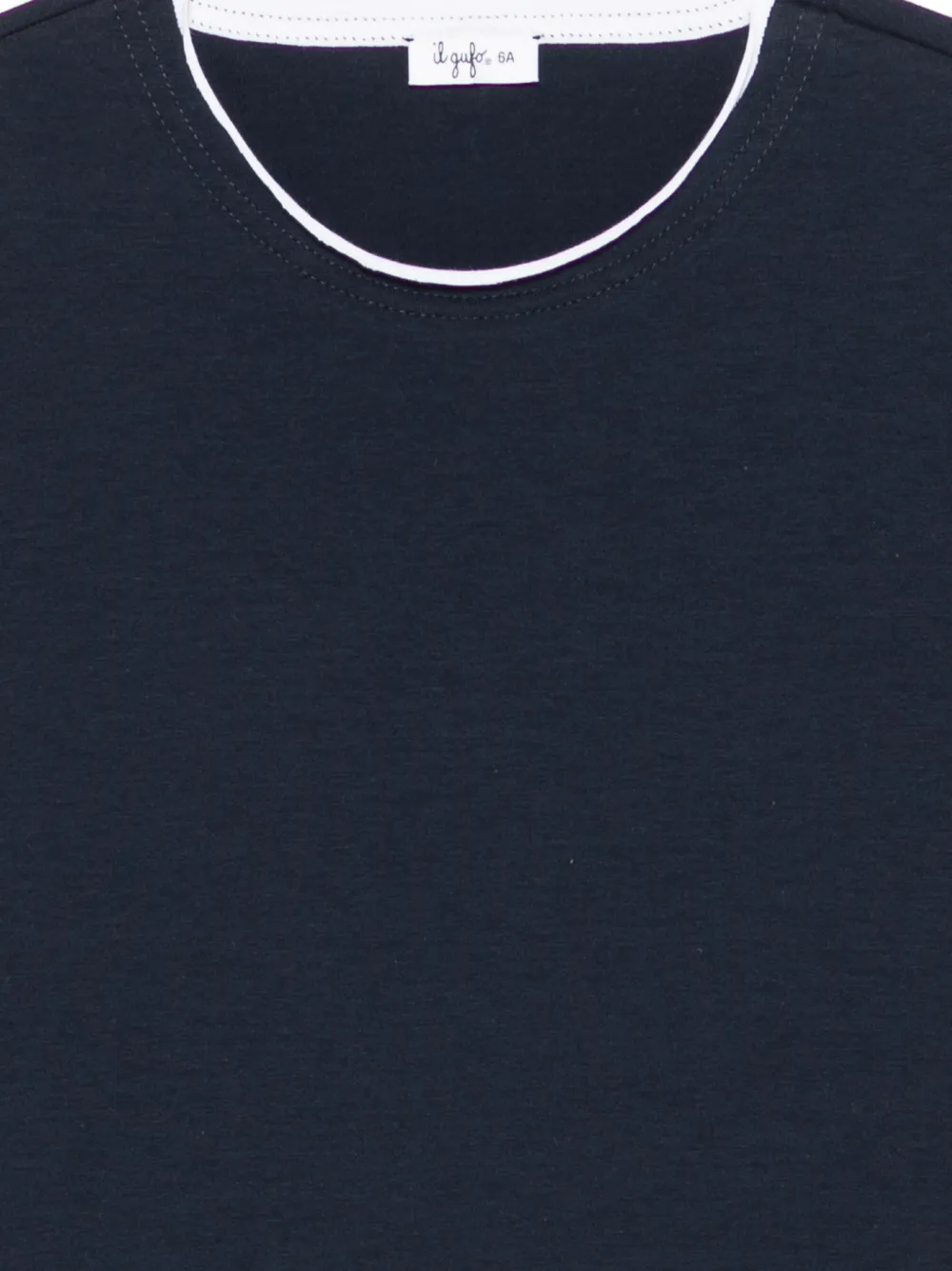 Il Gufo T-shirt met contrasterende afwerking Blauw