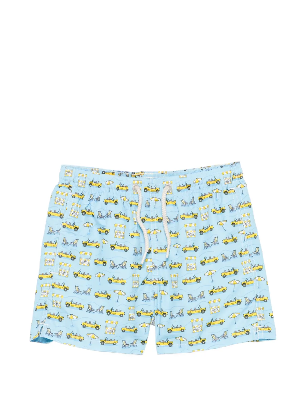 MC2 Saint Barth Kids Jean beach-print swim shorts - Blue
