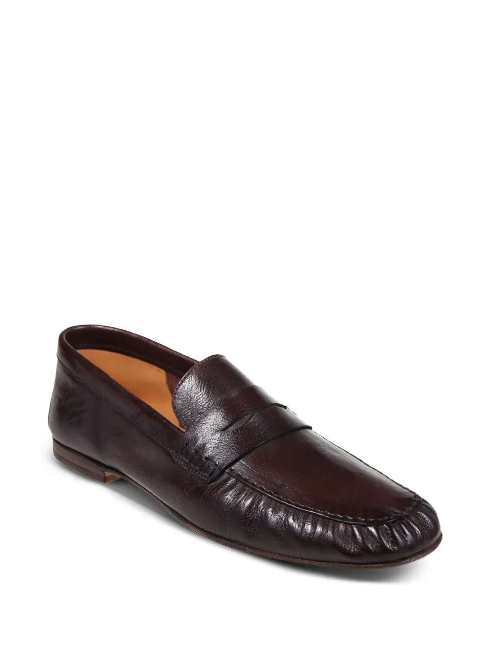 Alberto Fasciani Loafers met penny-detail Bruin