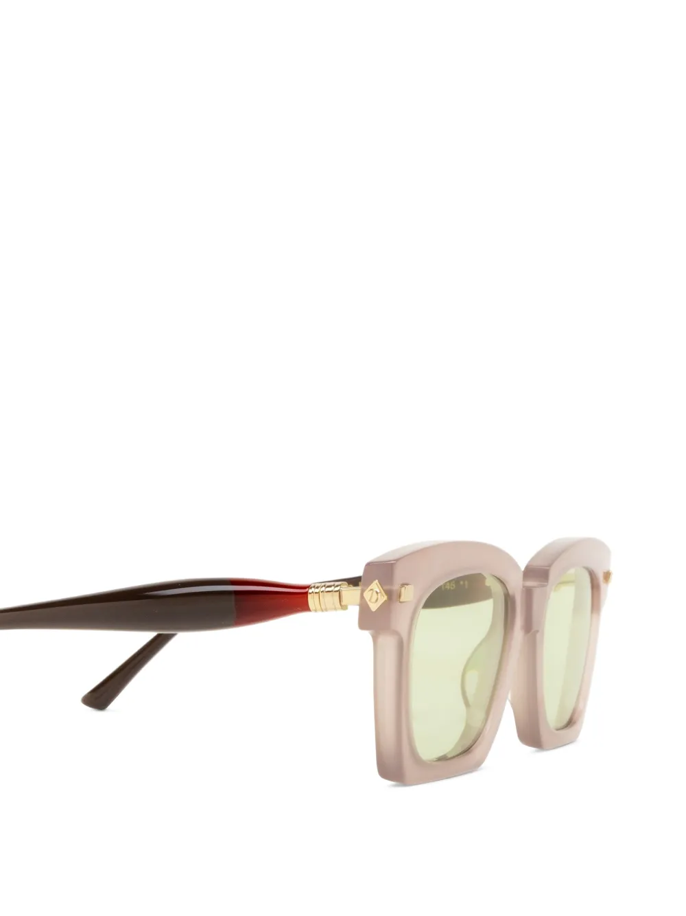 Kuboraum Zonnebril met vierkant montuur Beige