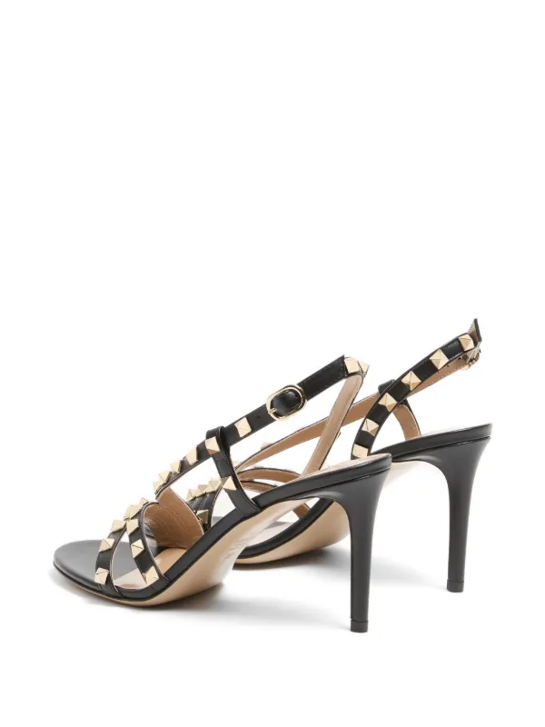 Valentino Garavani ロックスタッズ 85mm サンダル | ブラック