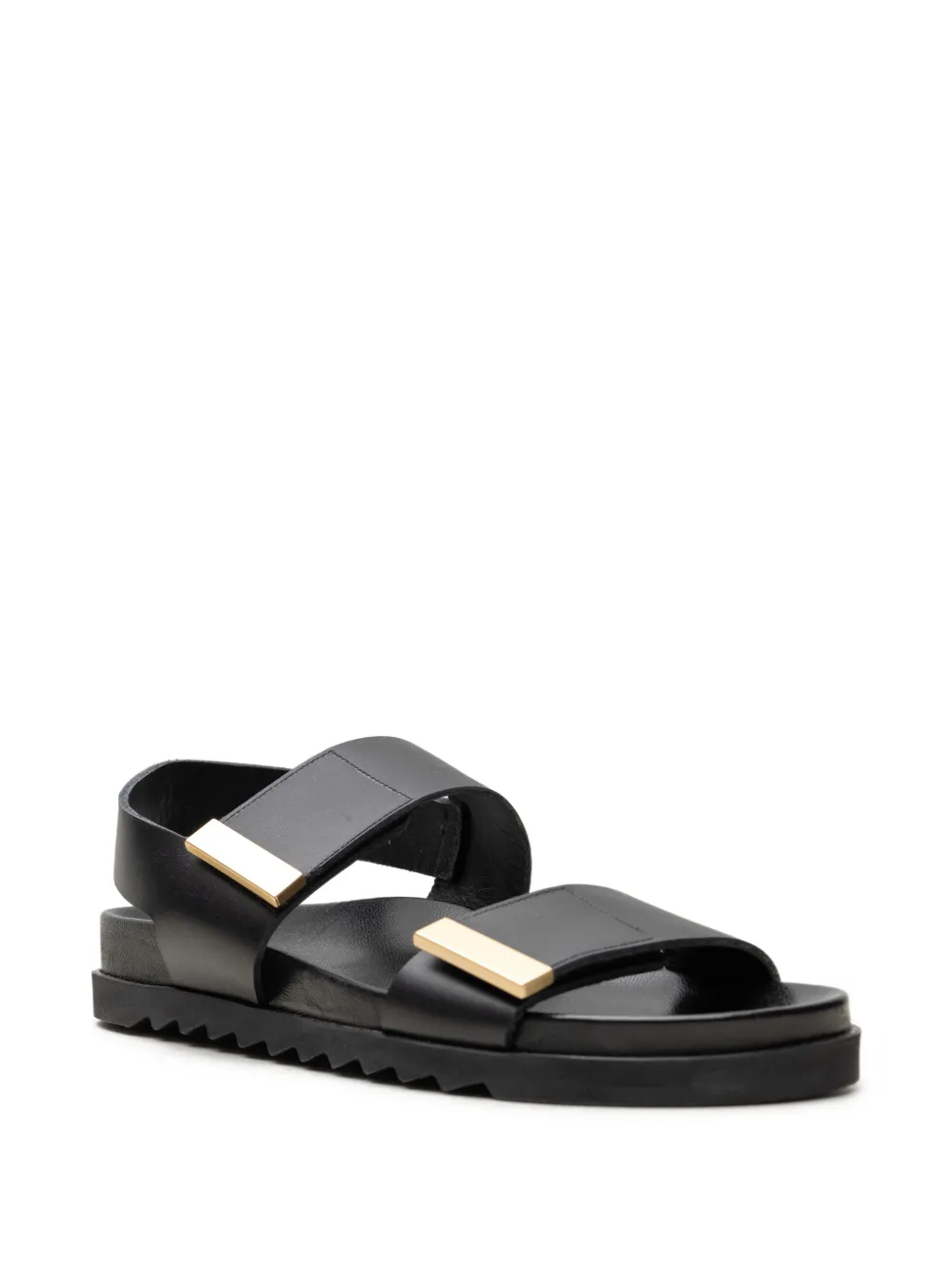 CHUCKIES touch-strap sandals Zwart