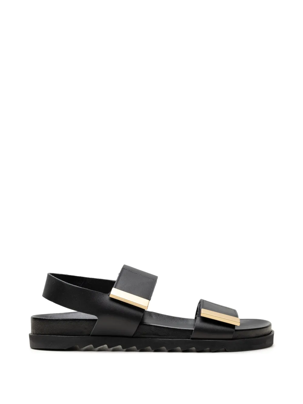 CHUCKIES touch-strap sandals Zwart