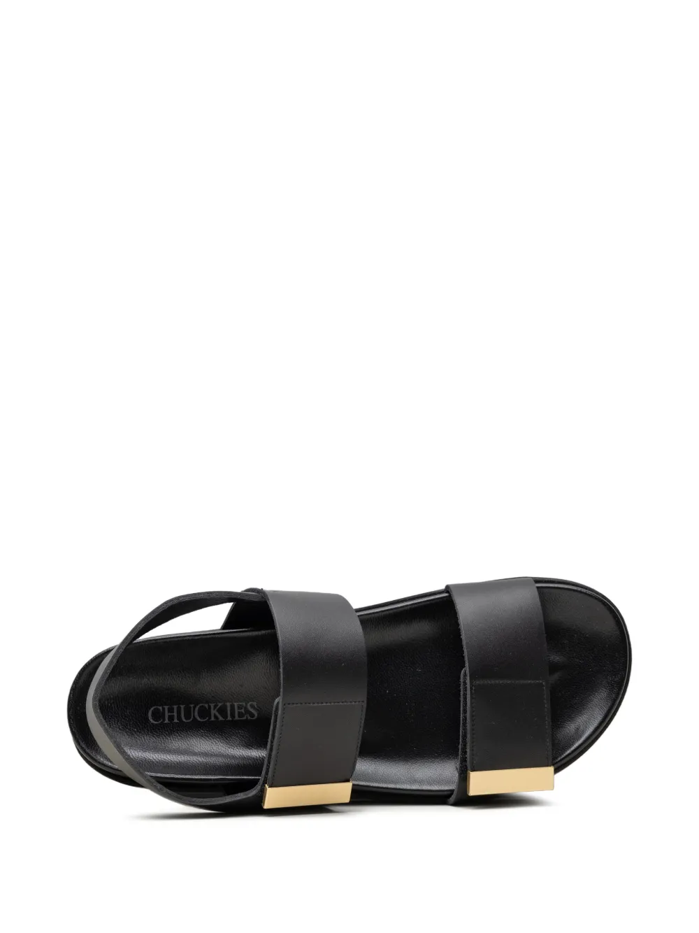 CHUCKIES touch-strap sandals Zwart