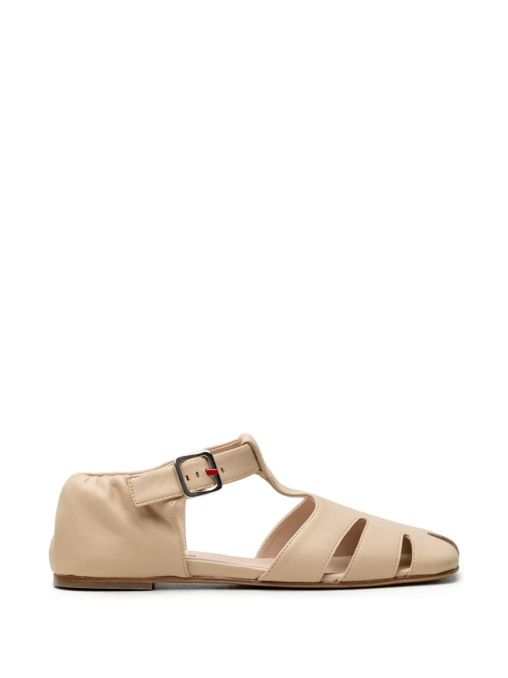 CHUCKIES cut-out T-bar sandals Beige
