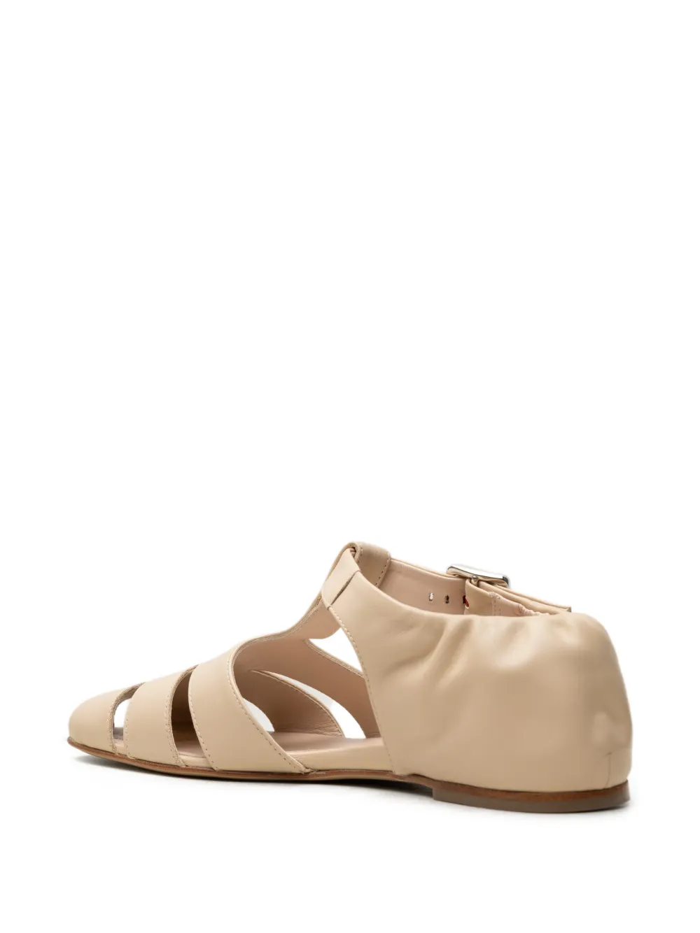 CHUCKIES cut-out T-bar sandals Beige