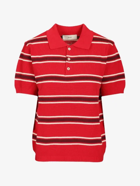 DUNST playera tipo polo con rayas estampadas
