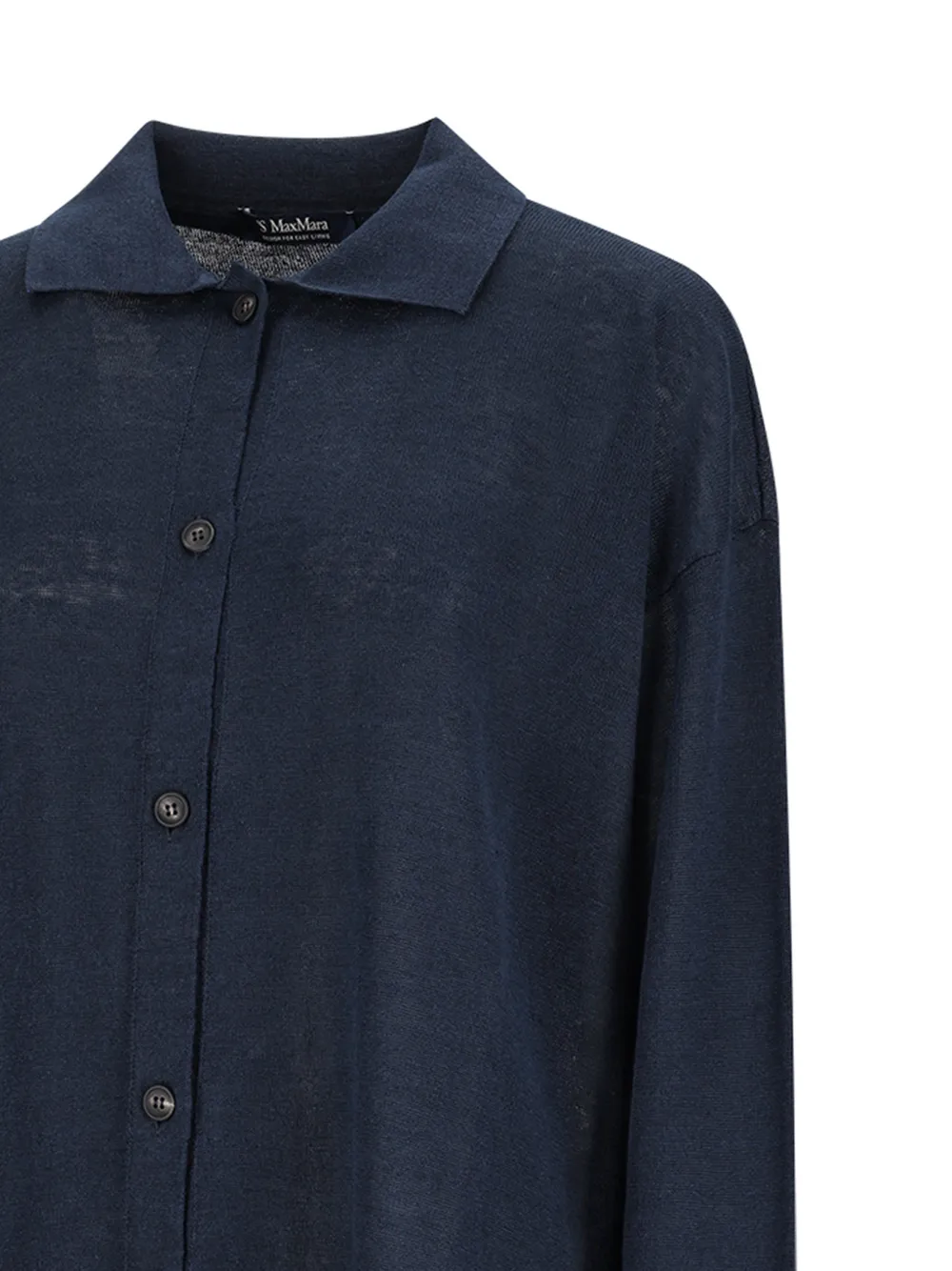 'S Max Mara Vest met kraag en knopen Blauw