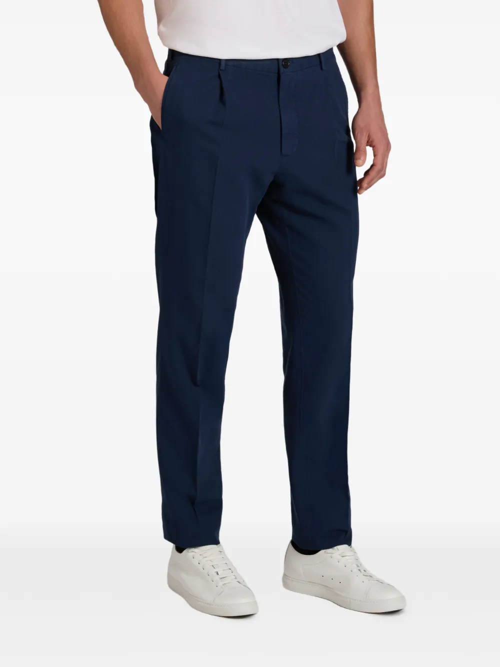 slowear Plooibroek met toelopende pijpen Blauw