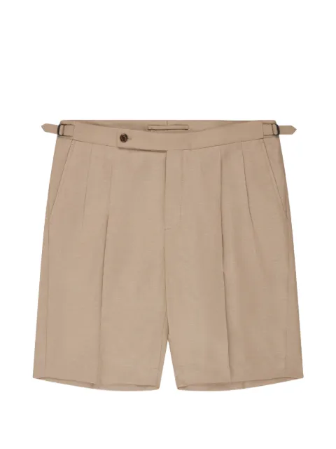 slowear pleated extended-waistband shorts
