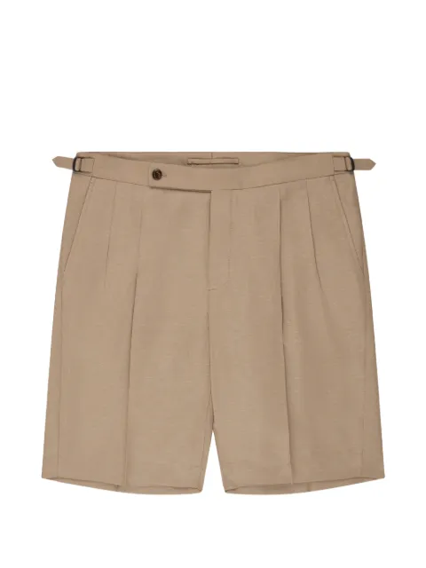 slowear pleated extended-waistband shorts