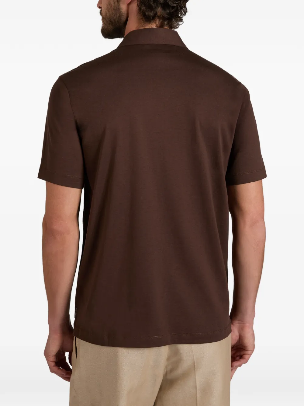 slowear Button jersey poloshirt Bruin