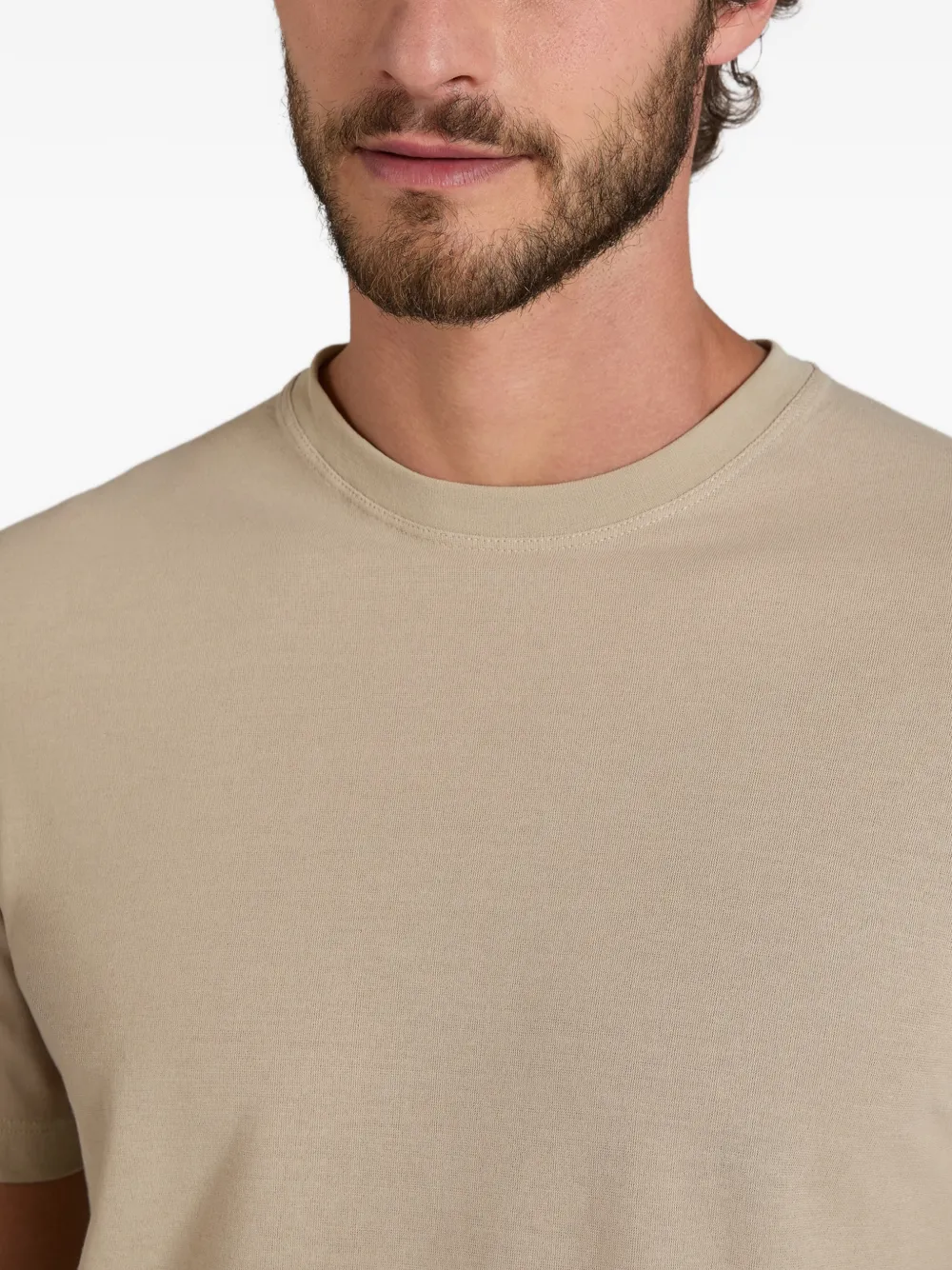 slowear T-shirt met ronde hals Beige