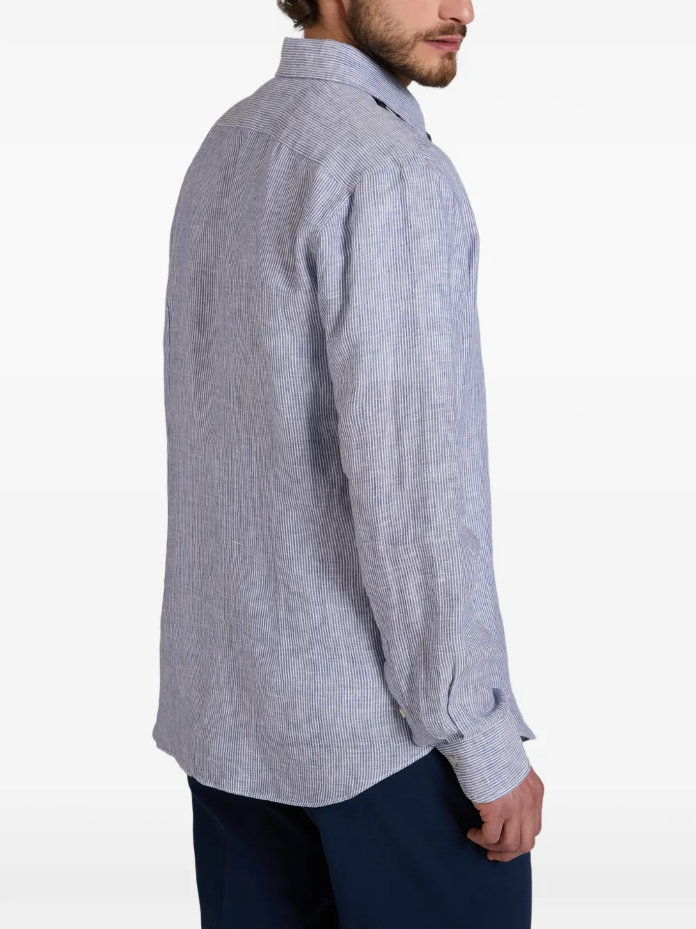 slowear Linnen overhemd Blauw