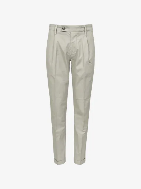 Re-Hash pleated-front cuffed trousers
