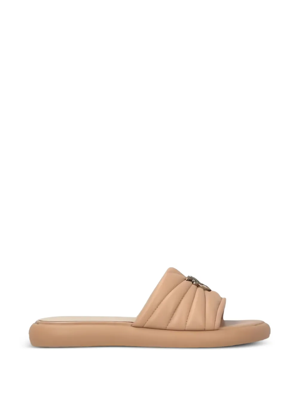 PINKO Fiona leren slip-on sandalen Beige