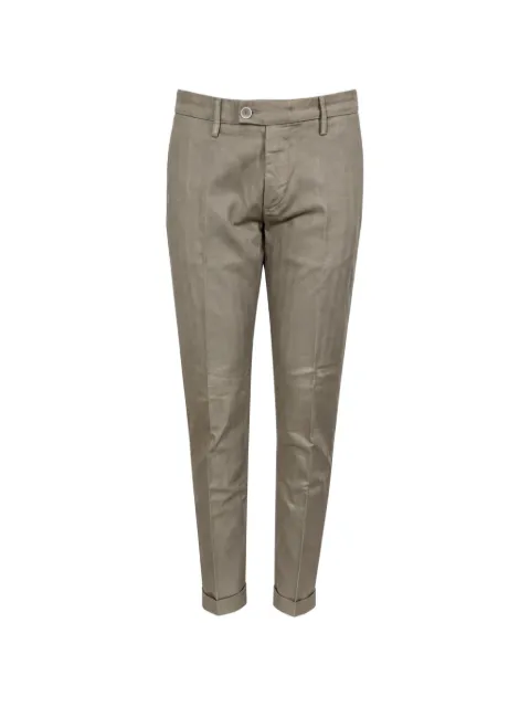 Re-Hash pantalon à plis marqués et ourlets à revers