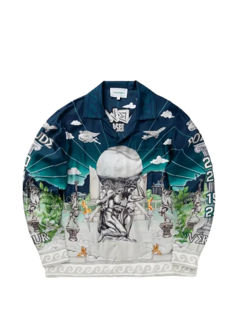 Casablanca  Le Temple du Sport graphic-print shirt