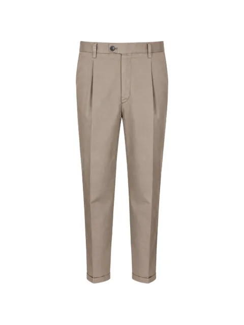 DEVORE pressed-crease tailored trousers