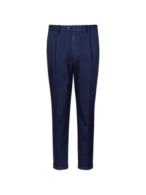 DEVORE pressed-crease tailored trousers
