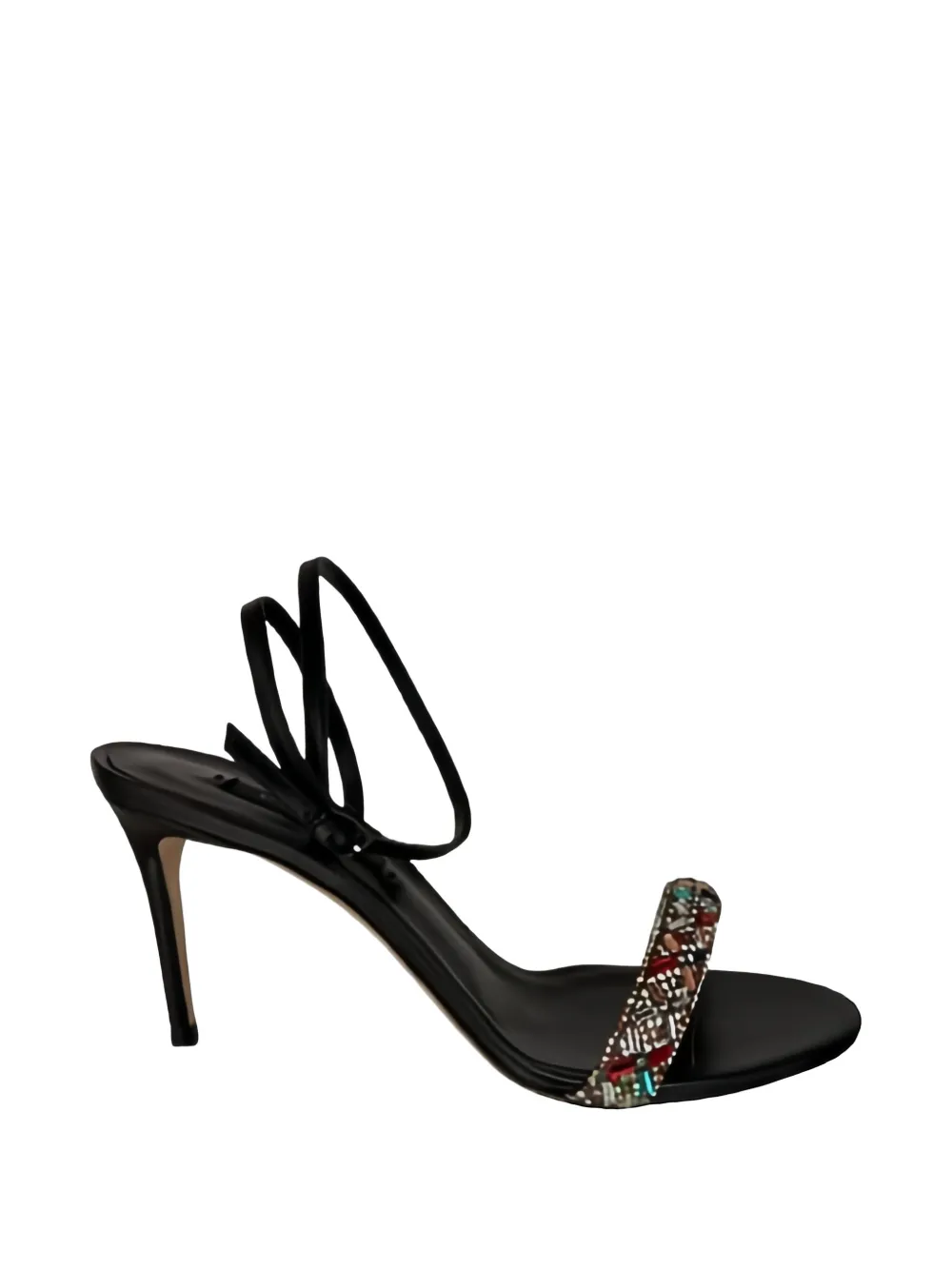 Casadei embellished wrap-around sandals - Nero