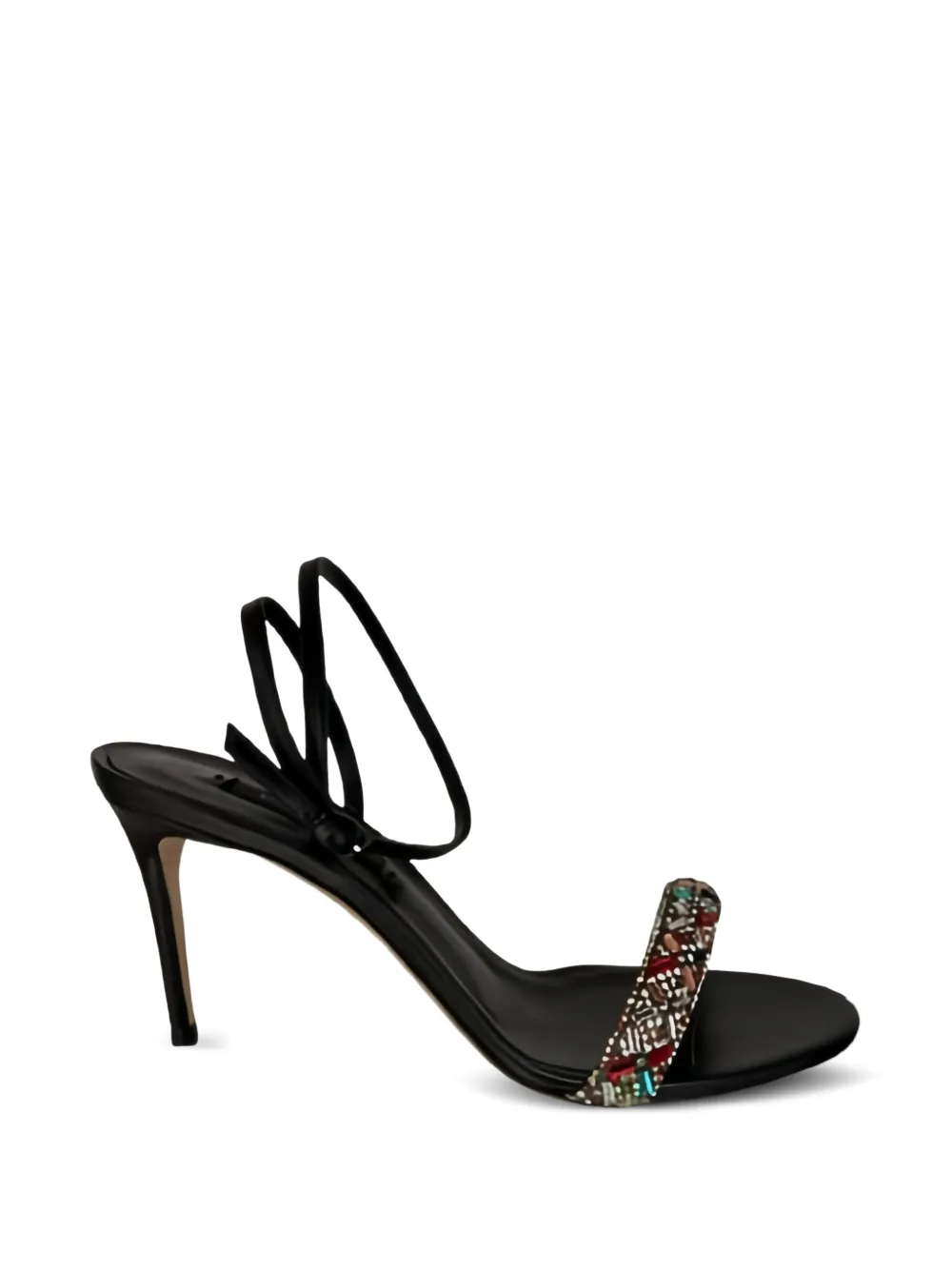 Casadei embellished wrap-around sandals Zwart