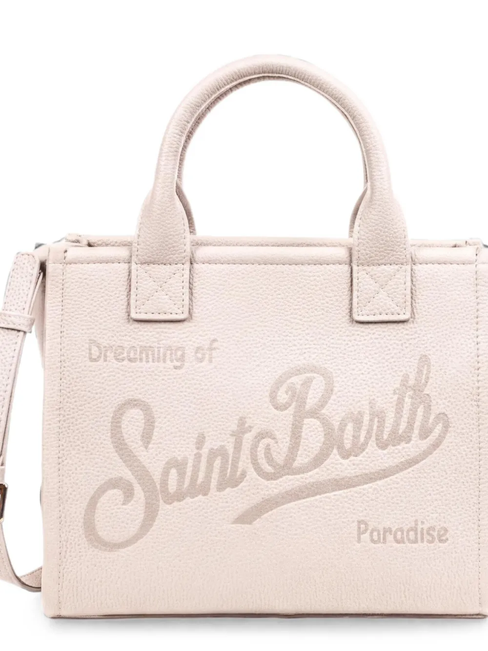 MC2 Saint Barth Medium Vanity leren shopper Beige