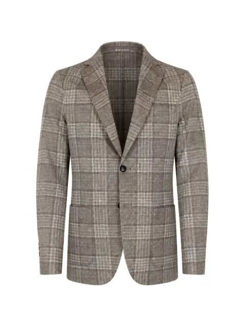 Circolo 1901 check-pattern single-breasted blazer