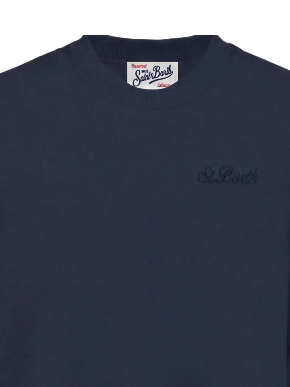 MC2 Saint Barth Ponza sweater met geborduurd logo Blauw