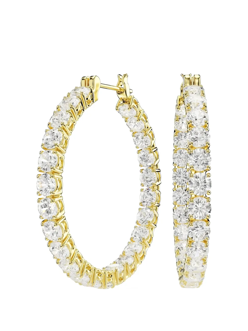 Swarovski Matrix hoop earrings - Oro