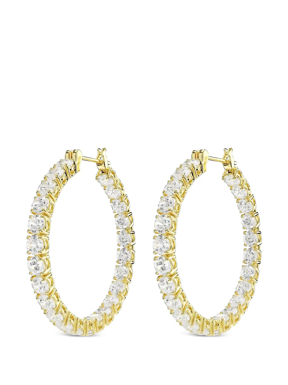 Swarovski Matrix hoop earrings - Oro
