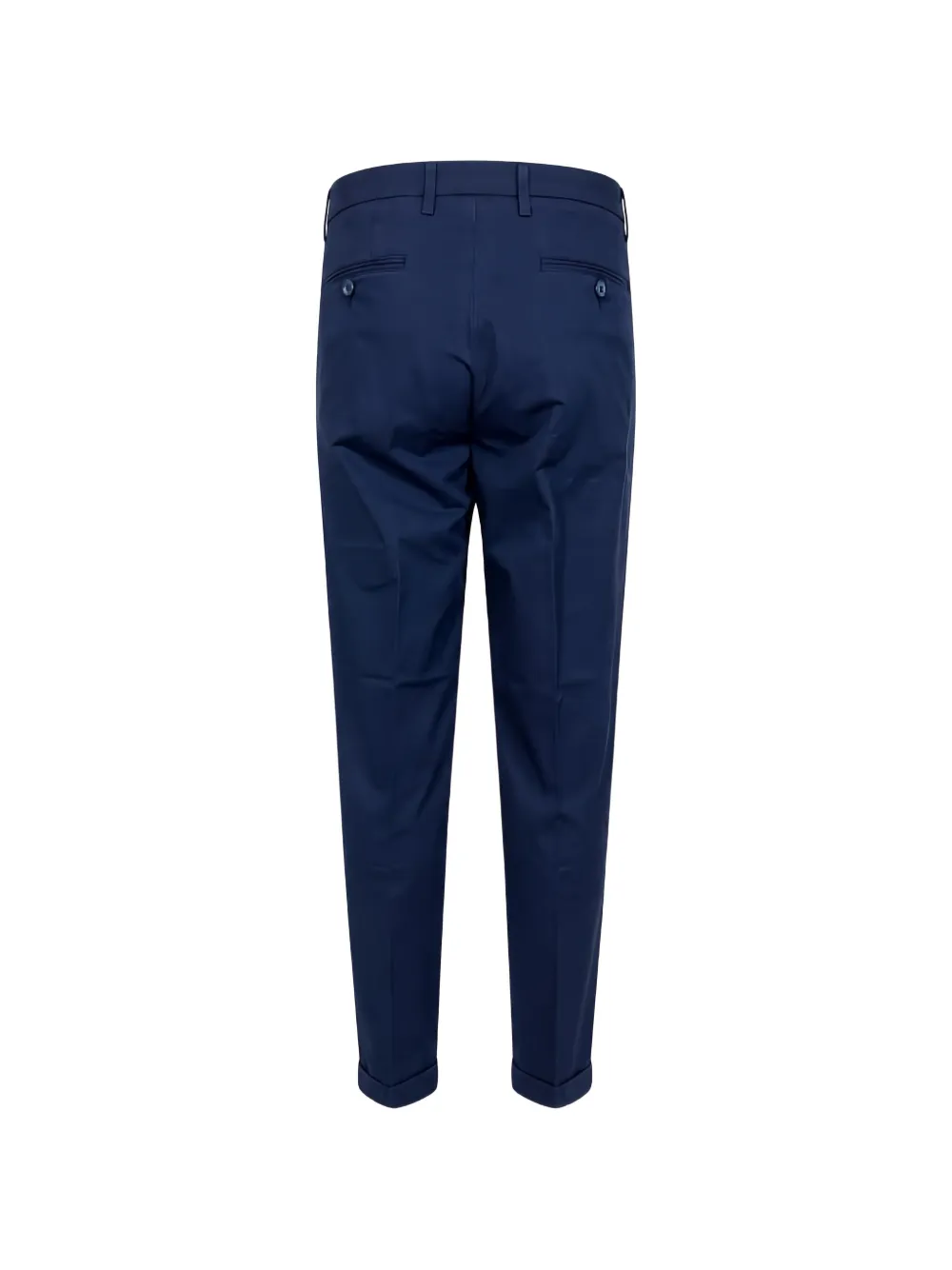 Re-Hash Geplooide broek met omgeslagen pijpen Blauw