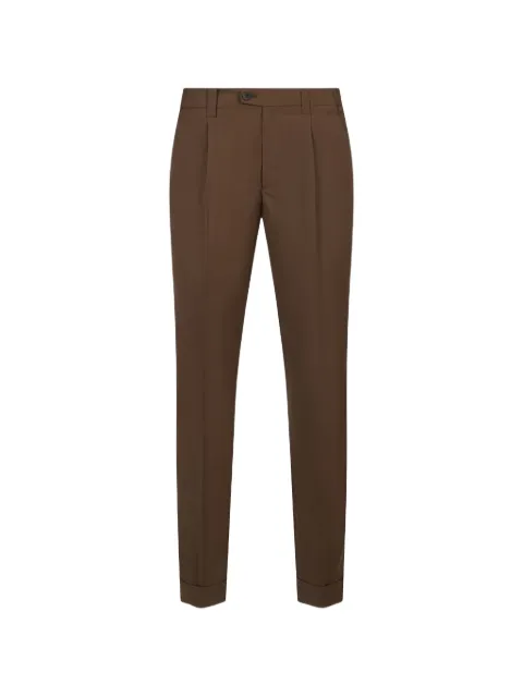 DEVORE pleated turn-up trousers
