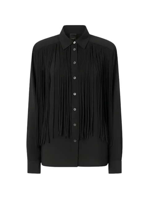 PINKO camisa estilo texano con flecos
