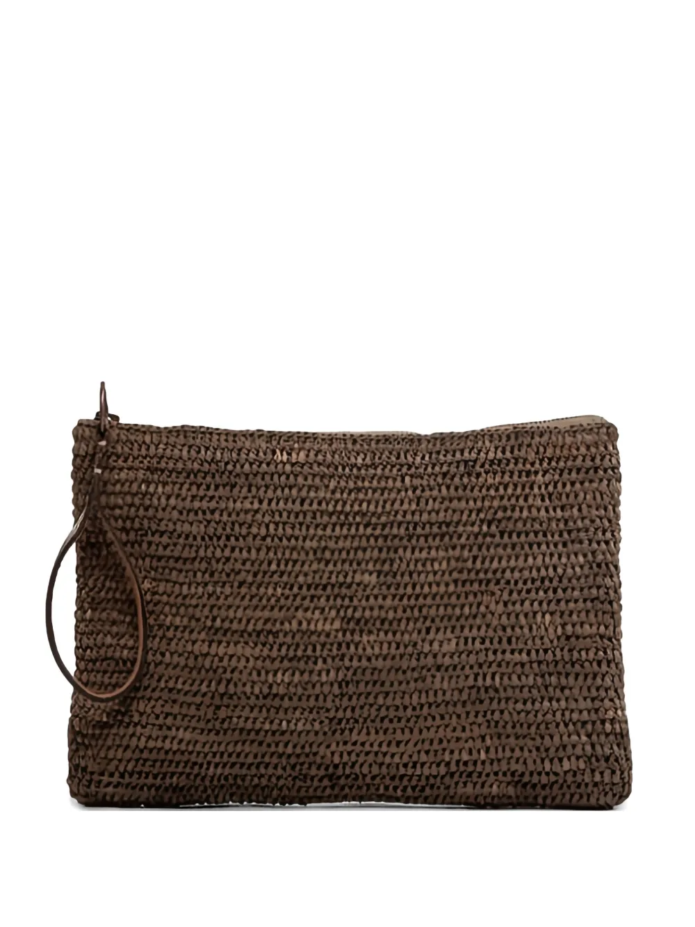 Ibeliv Zipped Clutch Bag In Brown