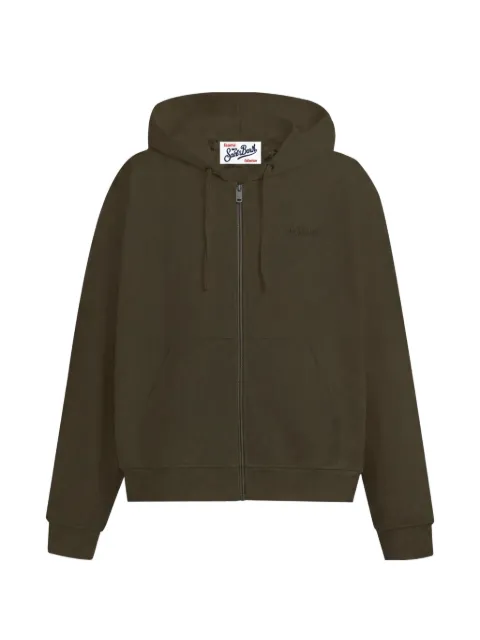 MC2 Saint Barth zip-up embroidered hoodie