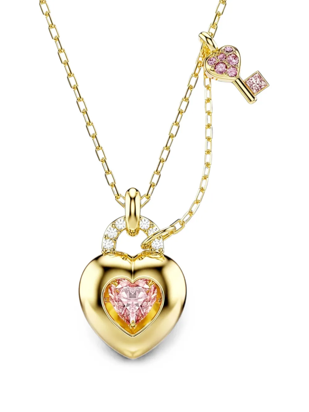 Swarovski Idyllia pendant heart-charm necklace - Gold