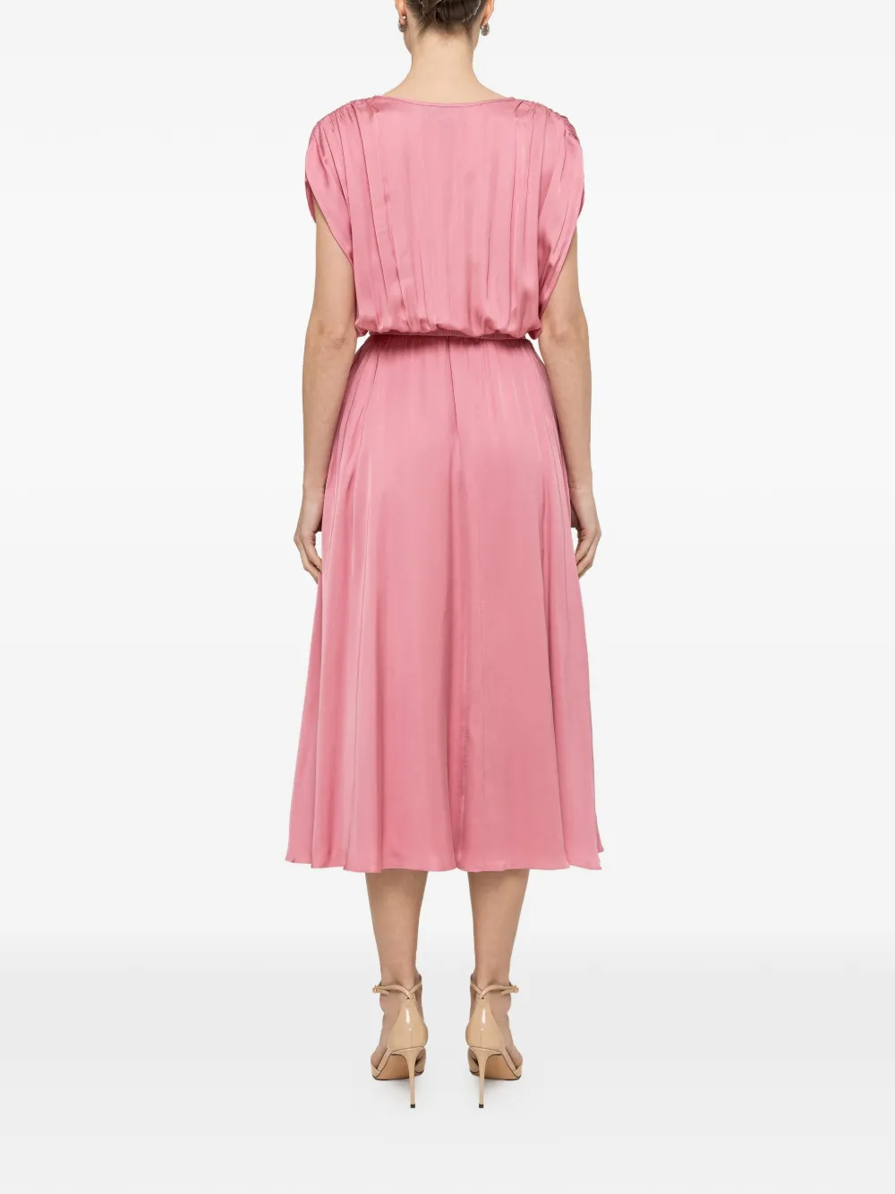 NISSA Midi-jurk met ceintuur Roze