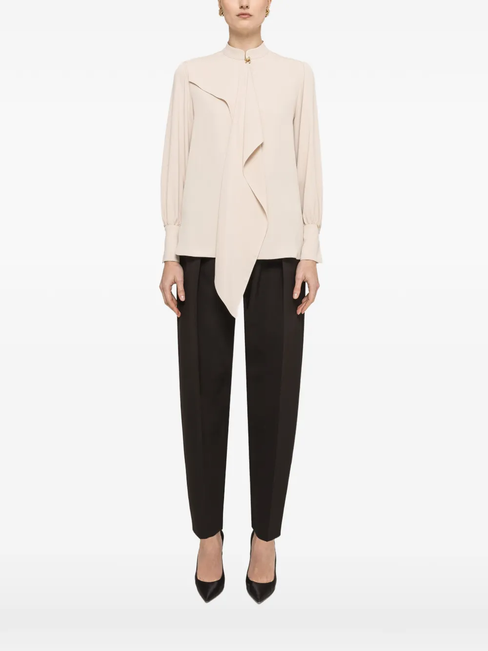 NISSA chiffon top - Toni neutri