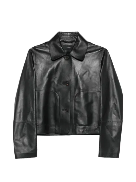 Arma Emy button-patch leather jacket
